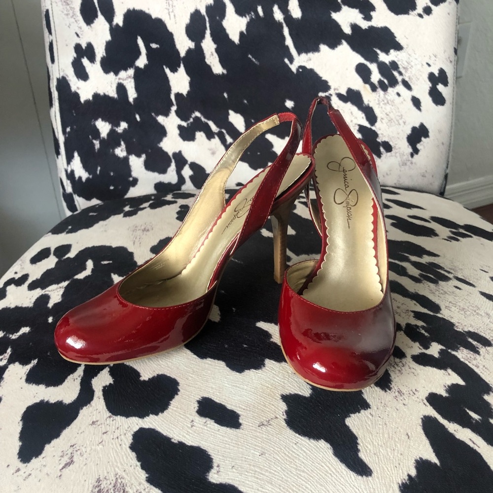 Red Mary Jane Heels